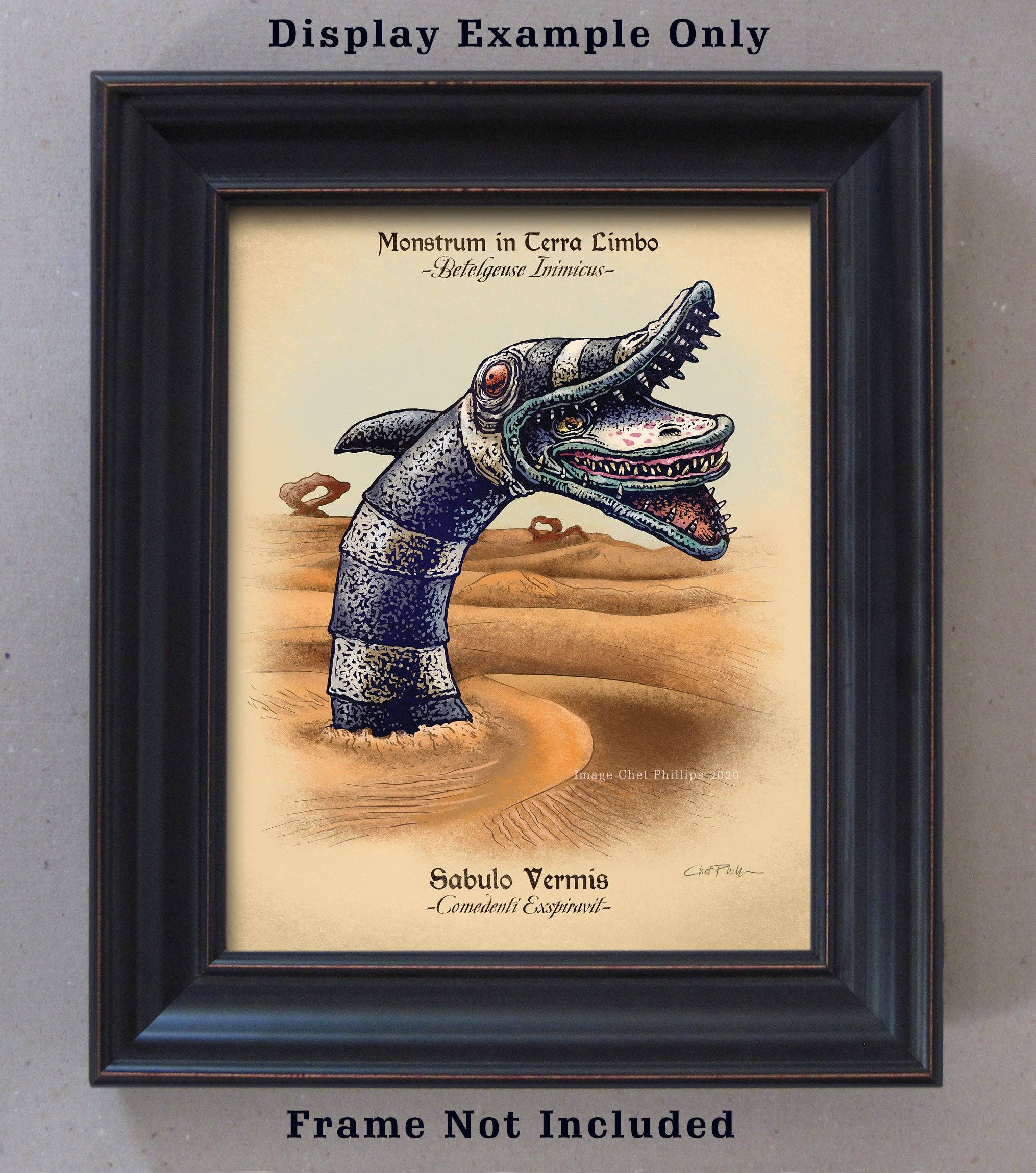 ChetArt - Wholesale Art Print - Sandworm Study 8" x 10" print1