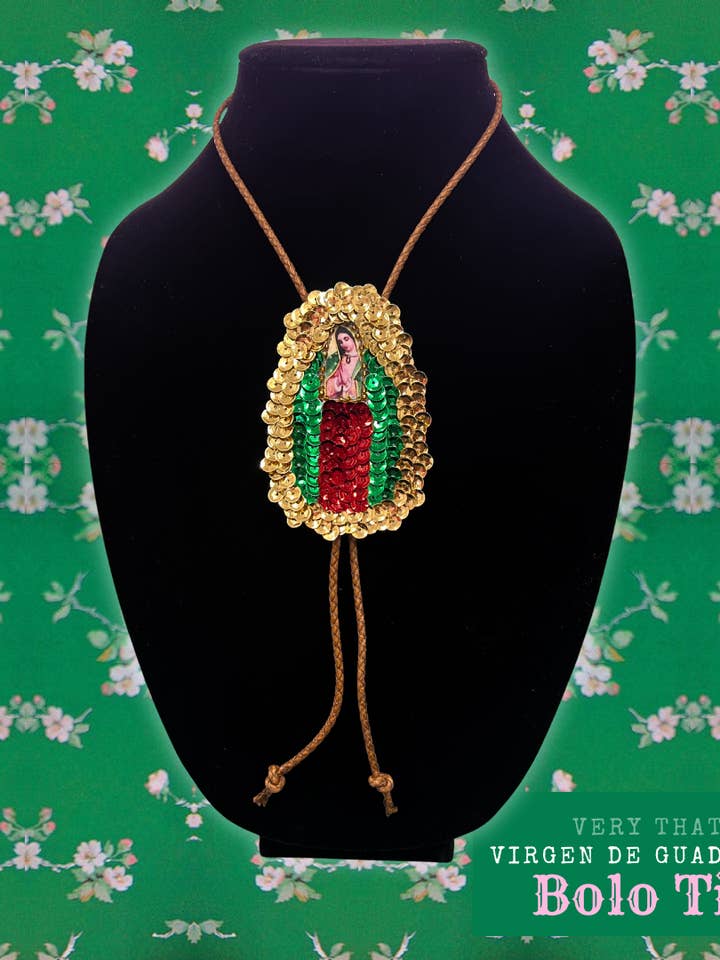 Bolo Tie - Virgen De Guadalupe Sequined for wholesale by Very That