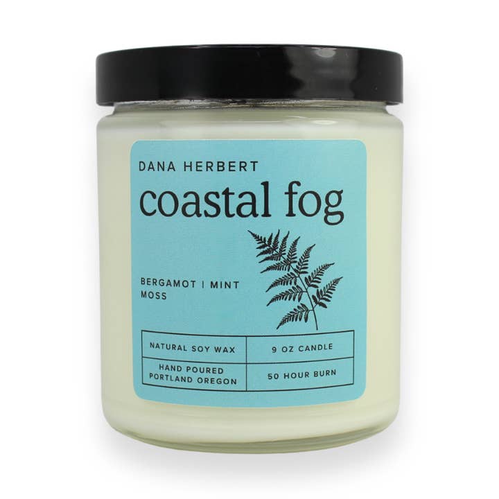 Dana Herbert - Wholesale Jar/Filled Candle - Coastal Fog Soy Candle 9 oz. Jar0