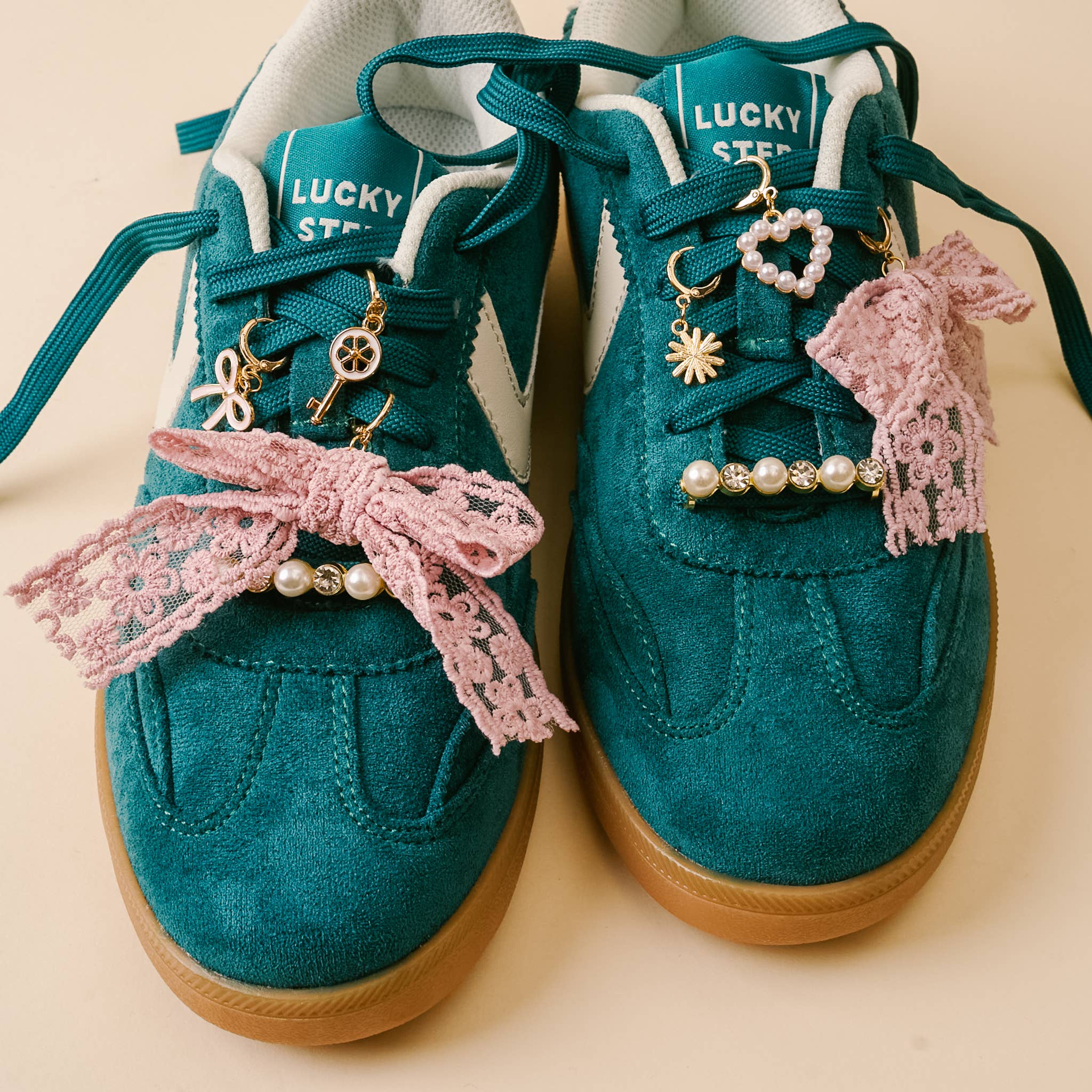 The Darling Effect - Vente Accessoire pour chaussures - Pack de Charms pour Chaussures Dazzle - Clé de Mon Cœur2