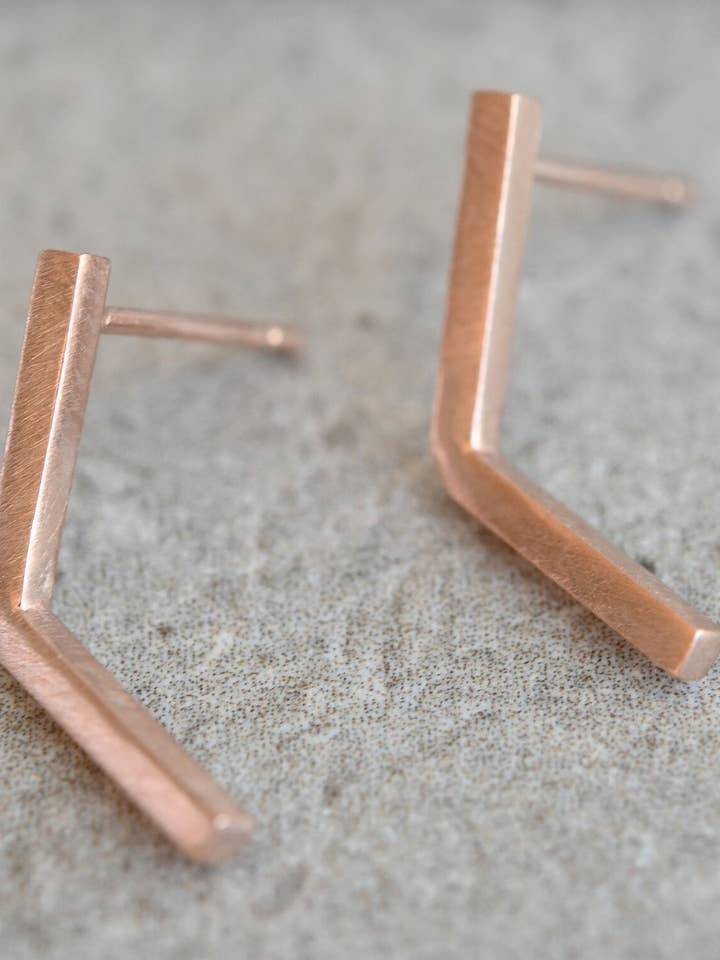 Chevron Earrings Sm for wholesale by Amy Mead Jewellery