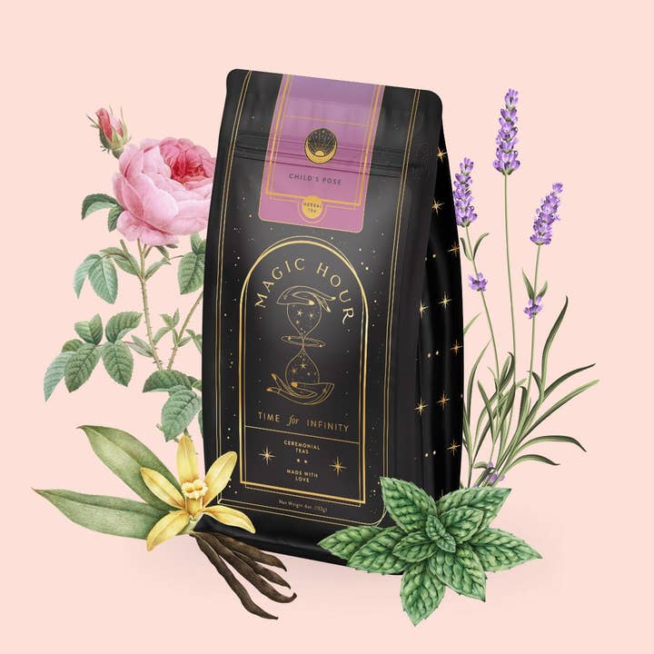 Magic Hour - Vente Thé en vrac - Infusion aux plantes adaptogènes Child's Pose™ pour sommeil et calme réparateur2