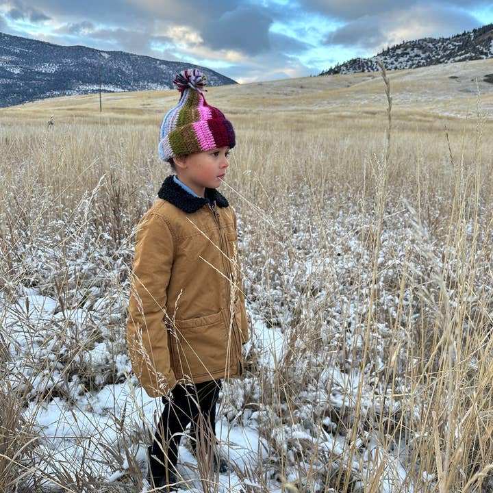 Kid's Alpaca Beanie - Mom's Rainbow for wholesale by Minga