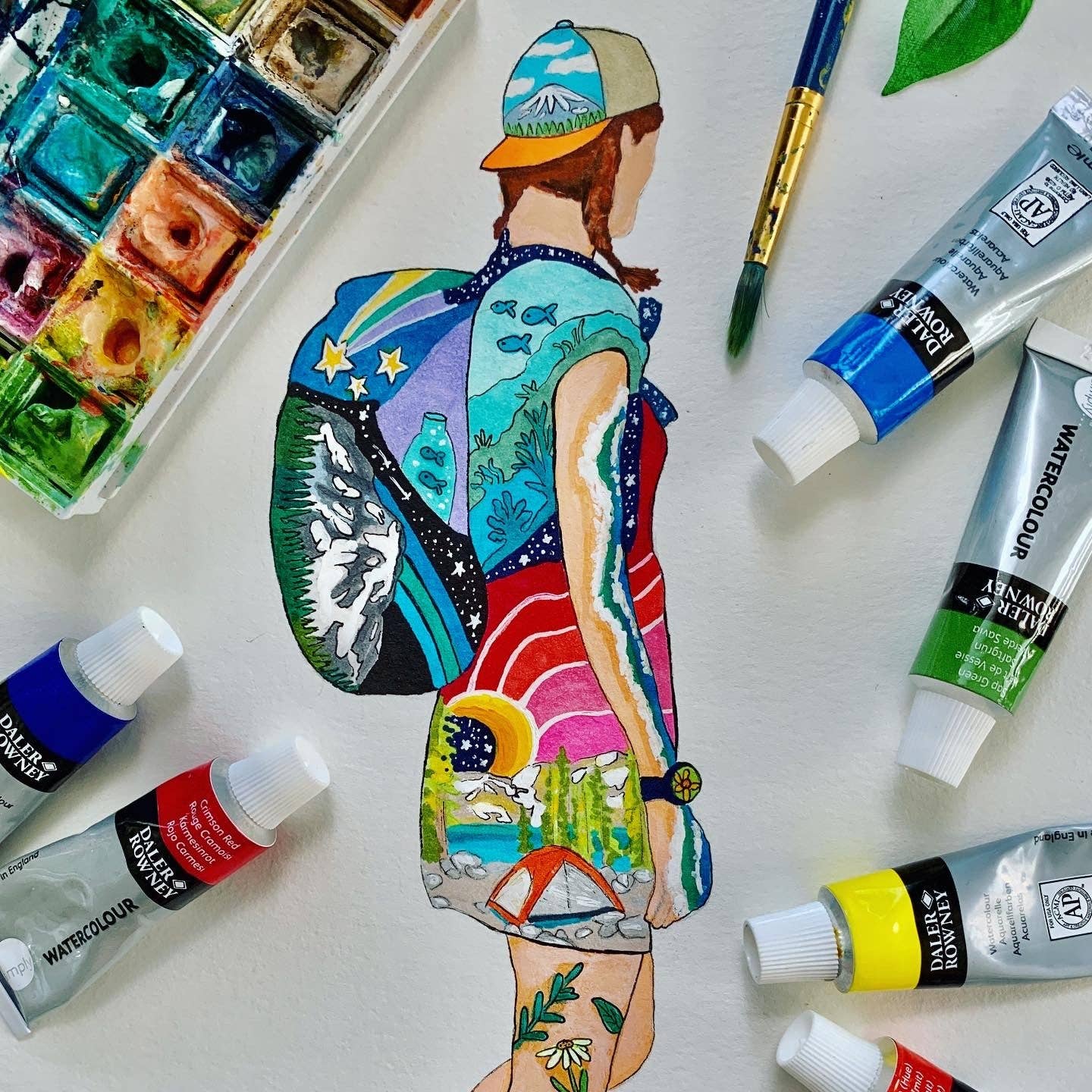 Abstract Hikes - Wholesale Sticker - Hiking Sticker: "Ella"2