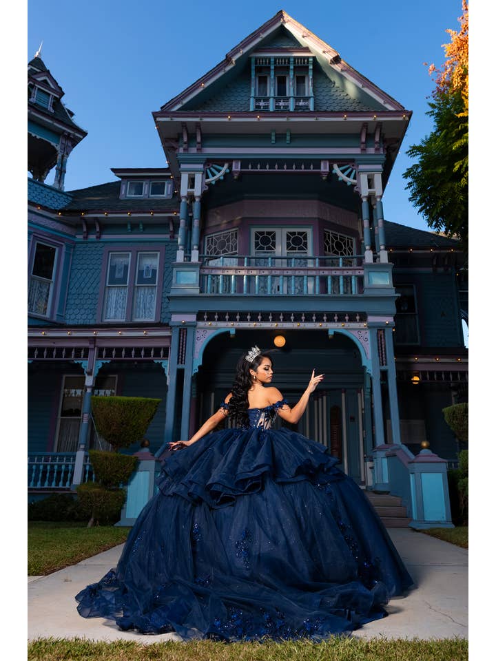 Chicas - Wholesale Gown - Women's - Off the shoulder quinceanera dress with corset CHF31327