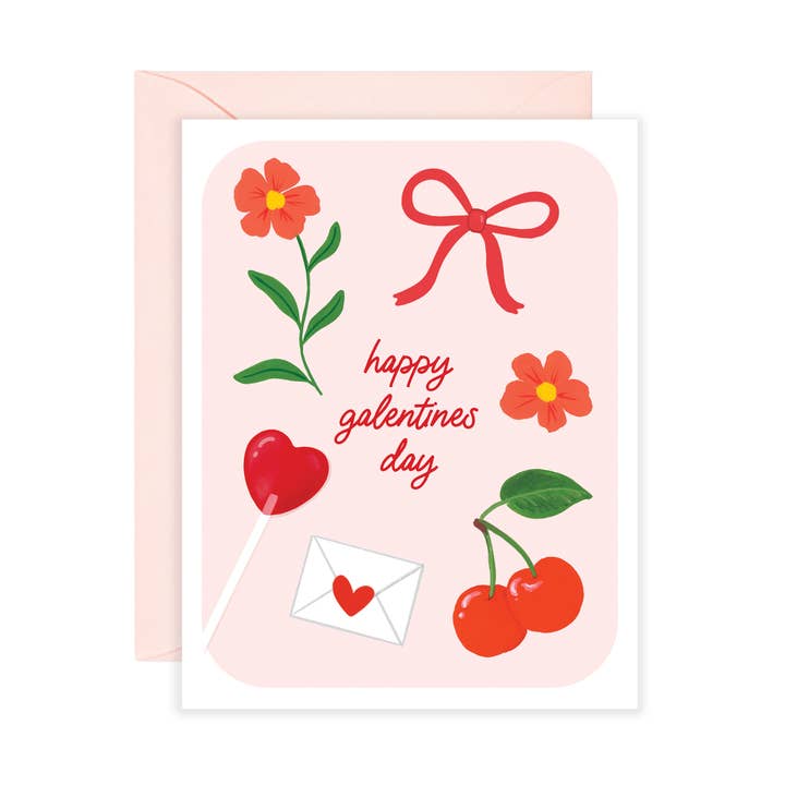 Galentine's Day Faves | Happy Galentine's Day Card for wholesale by Isabella MG