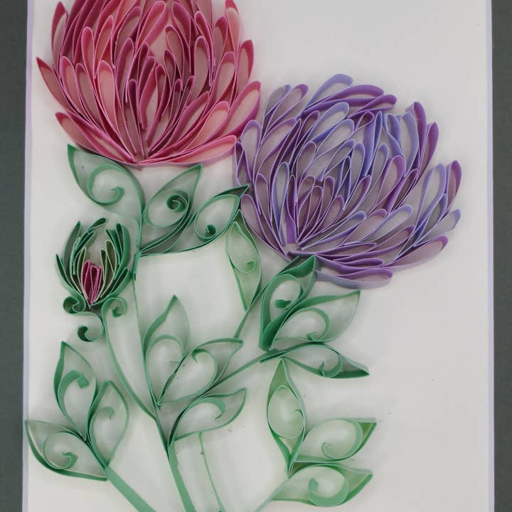 Quillingdream - Wholesale Everyday Greeting Card - Peonies