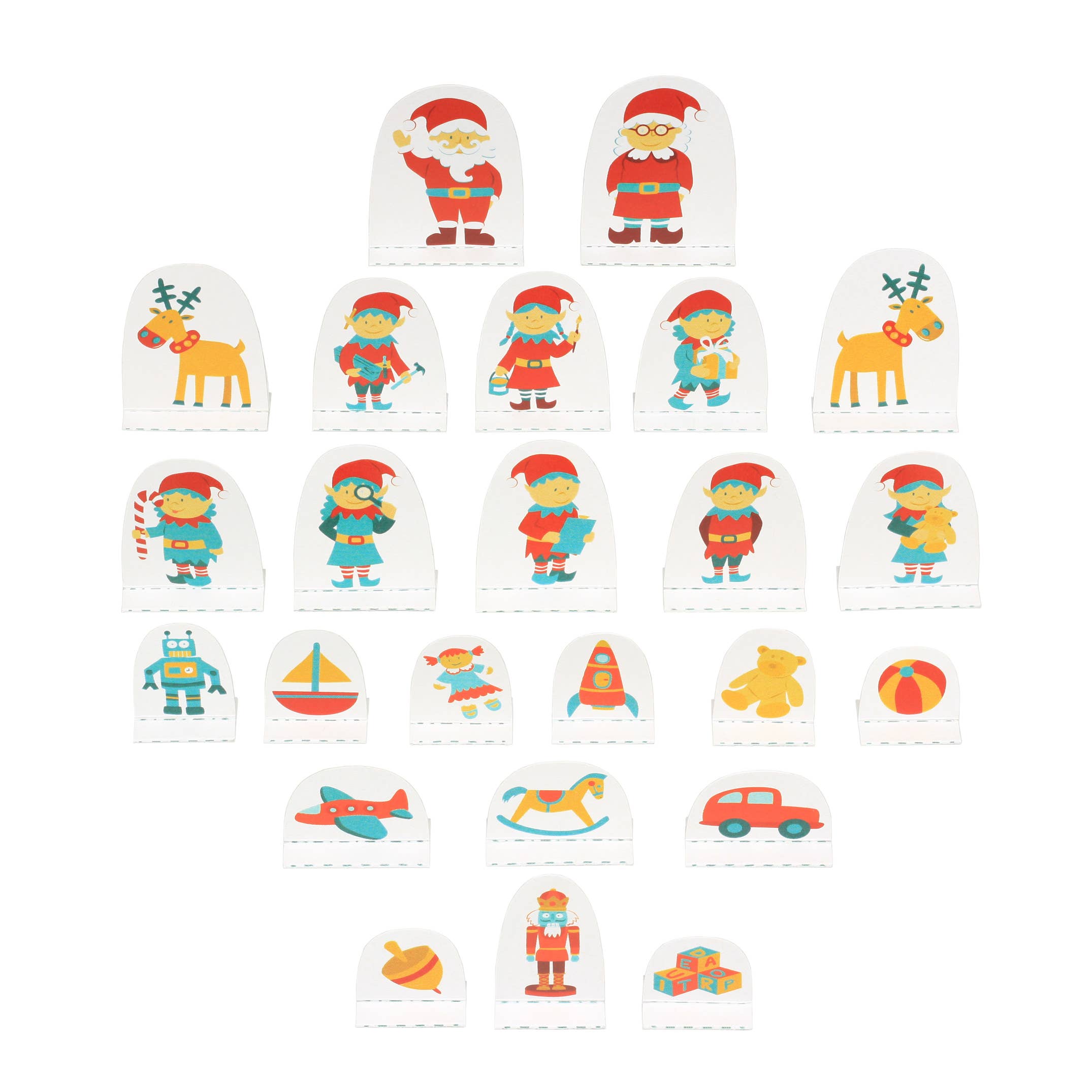 pukaca - Vendita all'ingrosso Calendario dell'avvento - Calendario dell'Avvento della Fabbrica di Giocattoli di Babbo Natale - Giocattolo e Regalo di Natale7