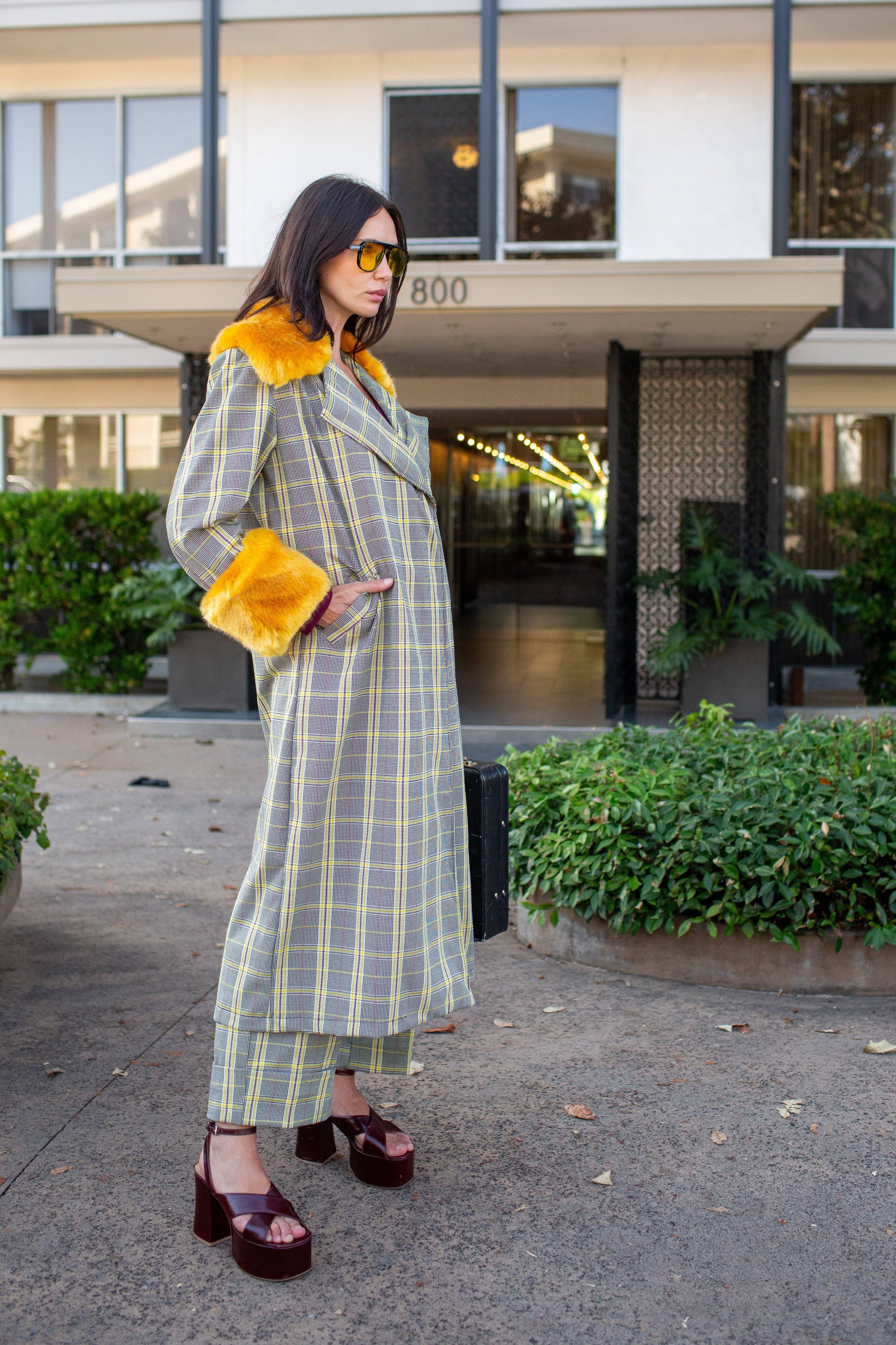 Jennafer Grace - Wholesale Coat - Women's - Eloise Coat In Marigold Glenn PRE-ORDER3