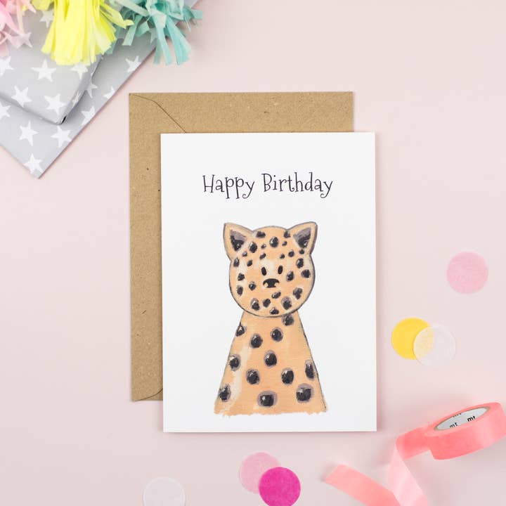 Happy Birthday Leopard - Snapshot Collection for wholesale by Little Paperie