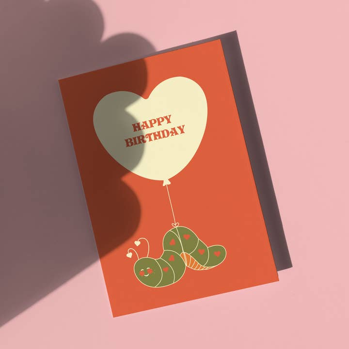 Cartão de Aniversário Feliz Amor Inseto por atacado de Harley and J