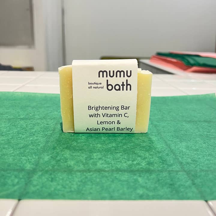 Brightening Bar with Vitamin C & Asian Pearl Barley for wholesale by Mumu Bath