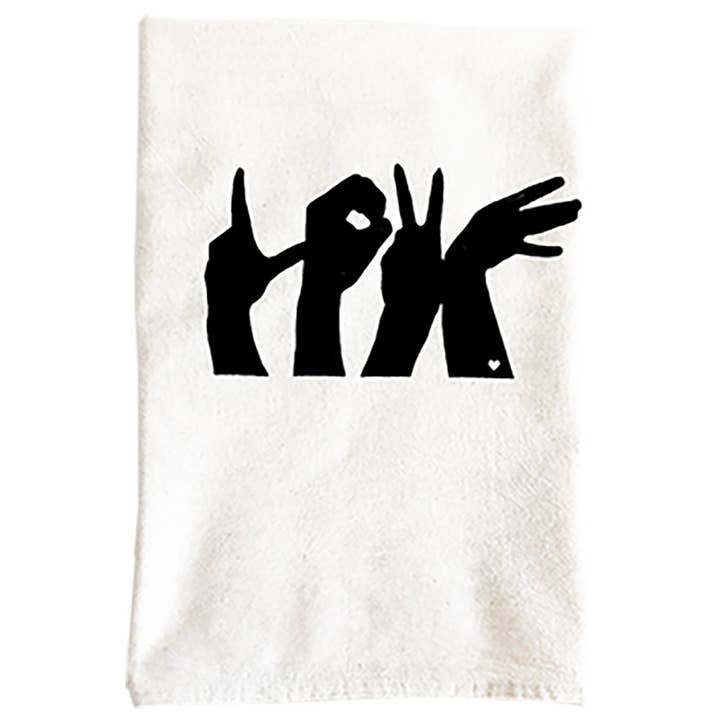 TOALHA DE CHÁ/SINAL DE AMOR por atacado de Lil' Fishy