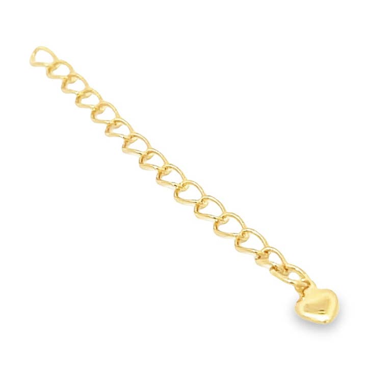 18K guld fylld kedja extender med hjärta för wholesale av MIA Jewelry
