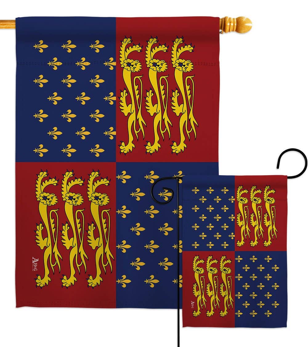 Two Group Flag Co - Wholesale Flag - King Edward III Regional World Historic Fleur De Lys Flag3