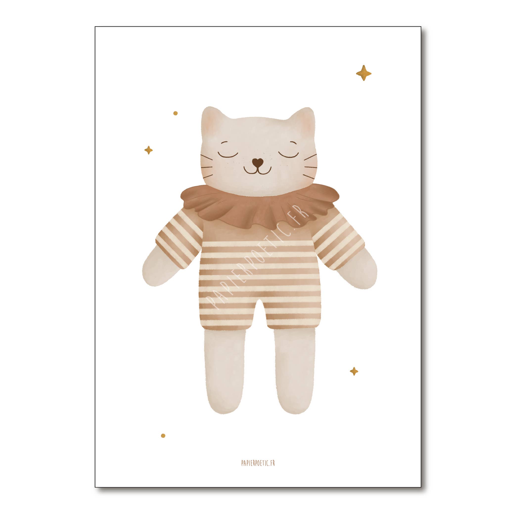 Papier Poetic - Wholesale Poster - Poster "White Cuddly Cat"0