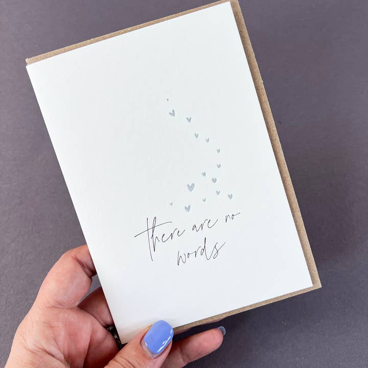 Penguin Ink - Vendita all'ingrosso Biglietti di condoglianze - Biglietto Tipografico Senza Parole2