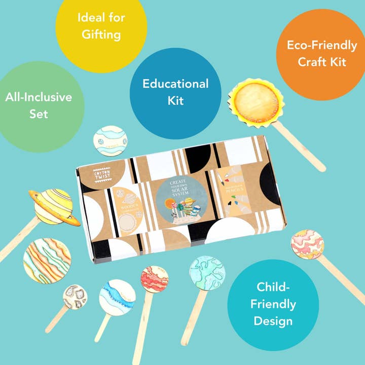 Cotton Twist - Wholesale DIY Craft Kit - Kids - Solar System Craft Kit
