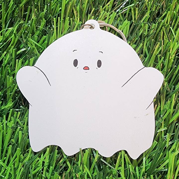 Ciondolo Acrilico Kawaii "Scawry" Fantasmino per la vendita all'ingrosso da parte di Secret Sheepie