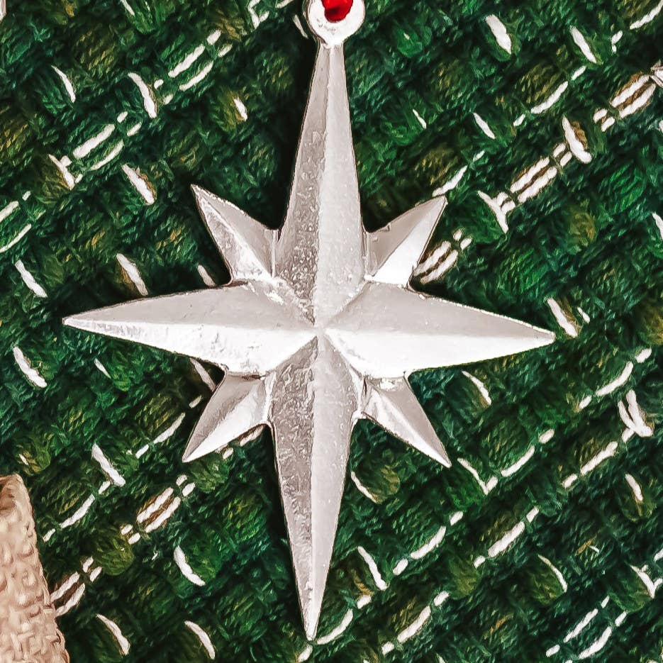 House of Morgan Pewter - Wholesale Ornament - Bethlehem Star Ornament - Star Christmas Ornament 4