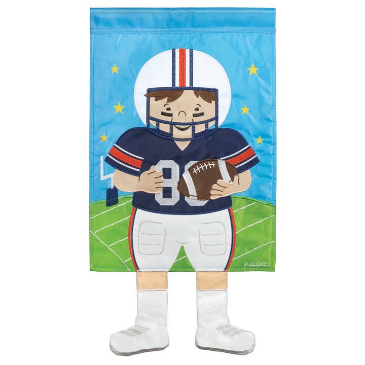 😲 Joueur de football Auburn bleu marine et orange pour la vente par Dicksons