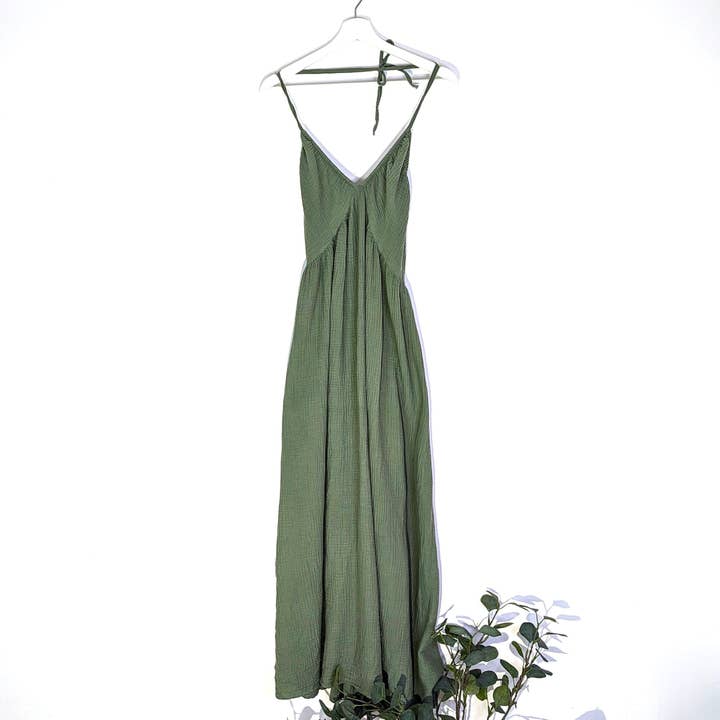 Tempest Designs – wholesale Dress – Women's – Cotton waffle fabric flattering strappy Summer dress (S-M)3