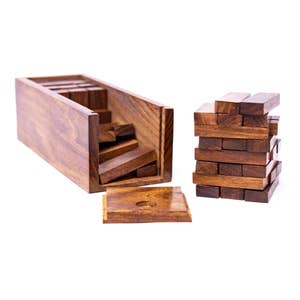Jenga GIANT Genuine Hardwood Game (Stacks to 4+ feet. Ages 8+)