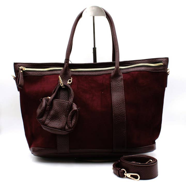 Reference Mode - Wholesale Messenger Bag - Women's - Two-material handbag with coin purse1