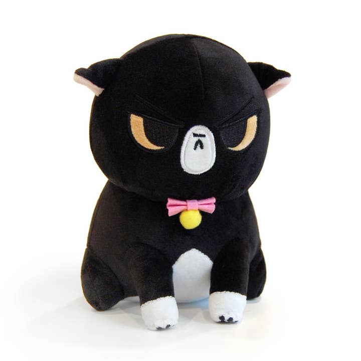 Angry Cat Plush- Midnight Black Tux for wholesale by Floral Frolic