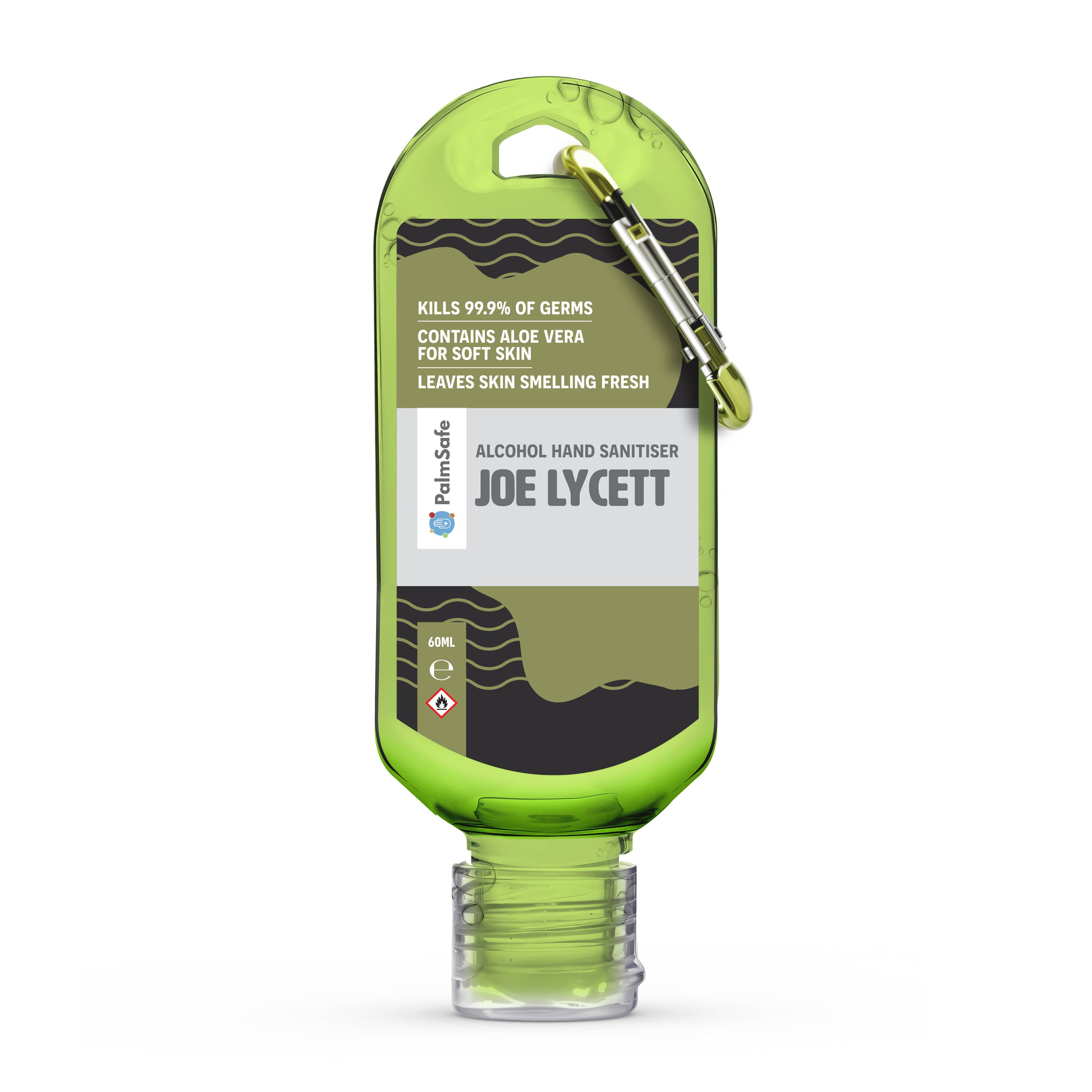Palm Safe – wholesale Hand sanitiser – 60ml Clip Bottles19