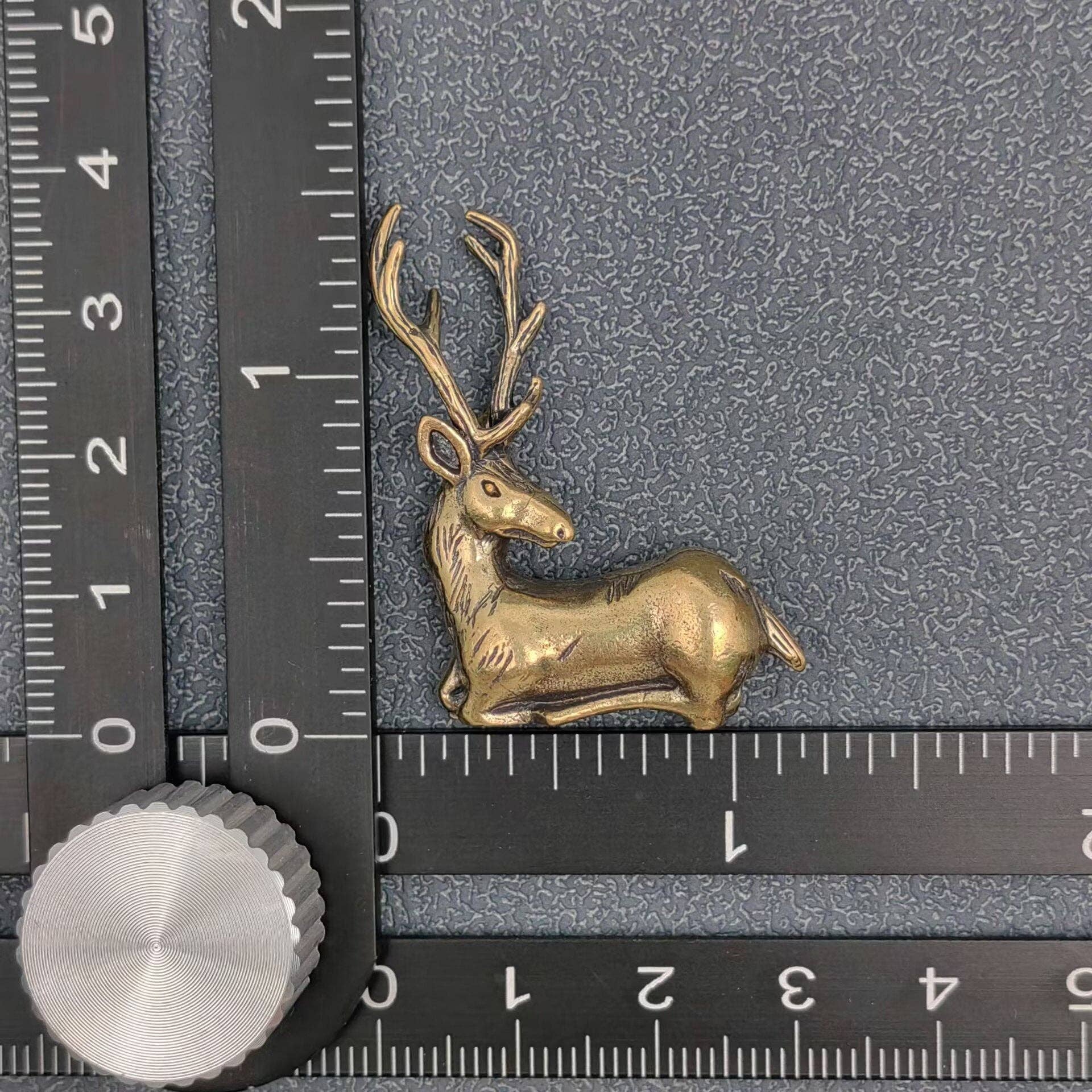 Mio Queena - Wholesale Decorative Figurine - Brass Elk Deer Desktop Ornaments Decoration3