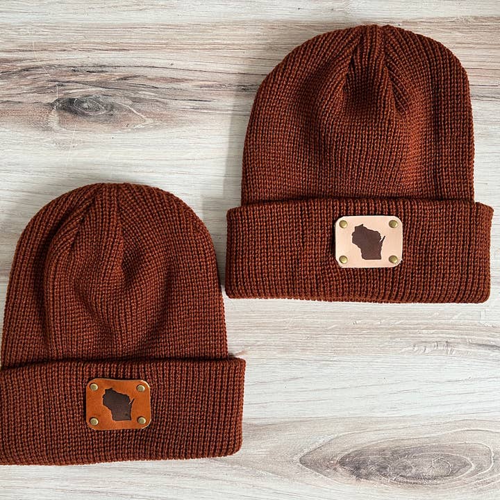 Blu Mountain Co - Vendita all'ingrosso Berretto - Unisex - Berretto personalizzato con toppa in pelle2