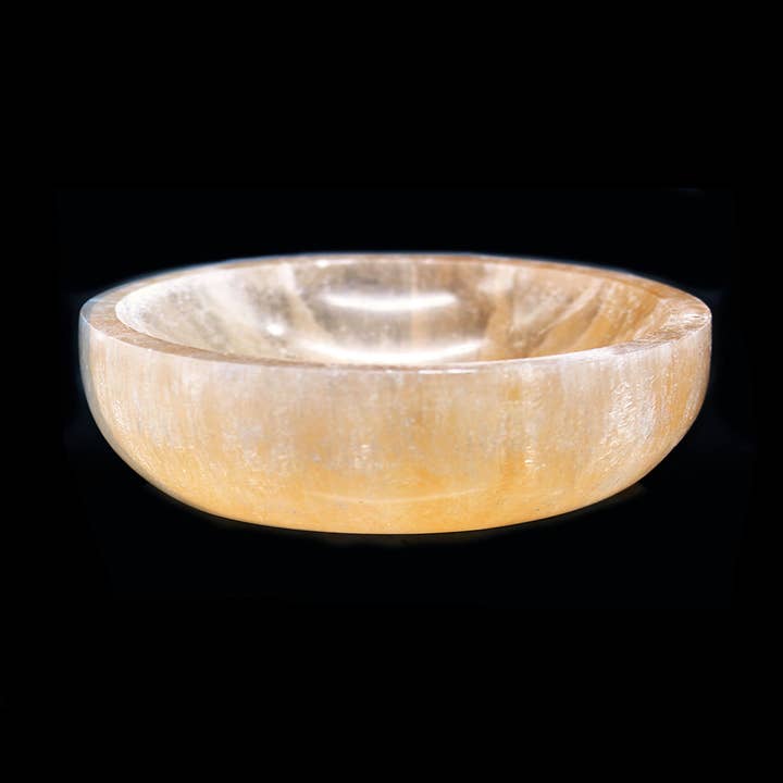 Designs by Deekay Inc. - Wholesale Smudge Plate - Orange Selenite Smudge Bowl (5 in.)0