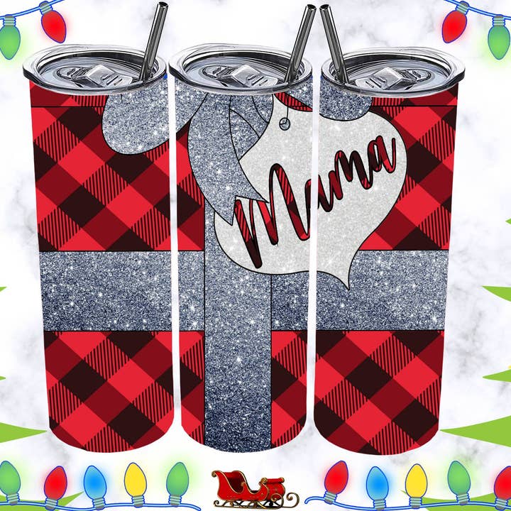 Plaid Buffalo Gift Mama Tumbler por atacado de Hello Sunshine Boutique