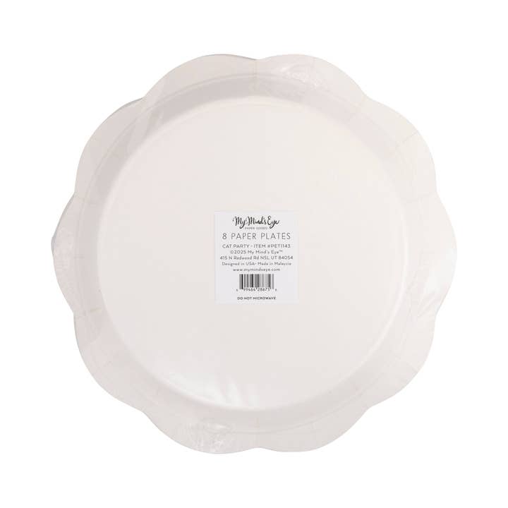 My Mind’s Eye - Wholesale Disposable Plate - PET1143 - Cat Party Plate