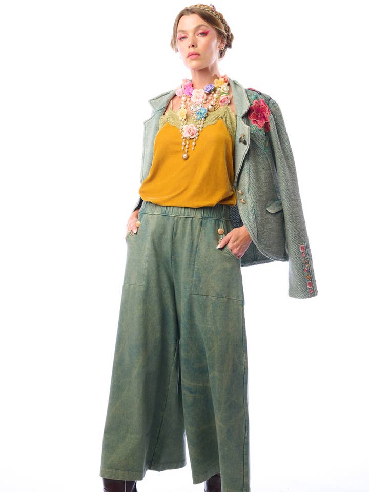 Pantalones Alba | Pantalones de Pierna Ancha a la Moda | Pantalones de Chándal de Algodón para venta al por mayor de Aratta | Women's Fashion