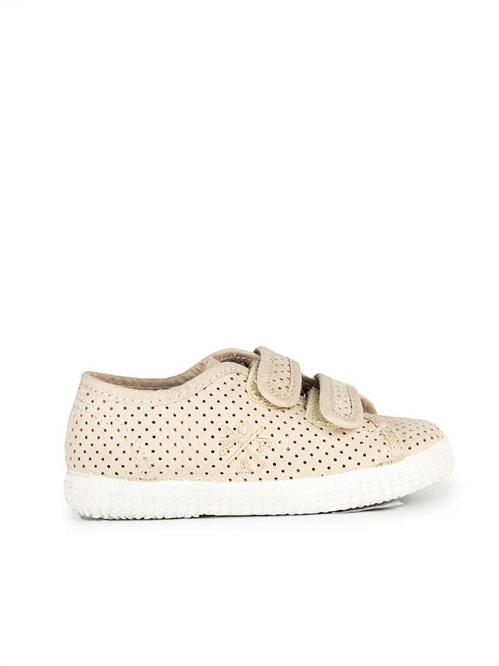 Sneaker Kids Bob Perforated Beige for wholesale by POPA