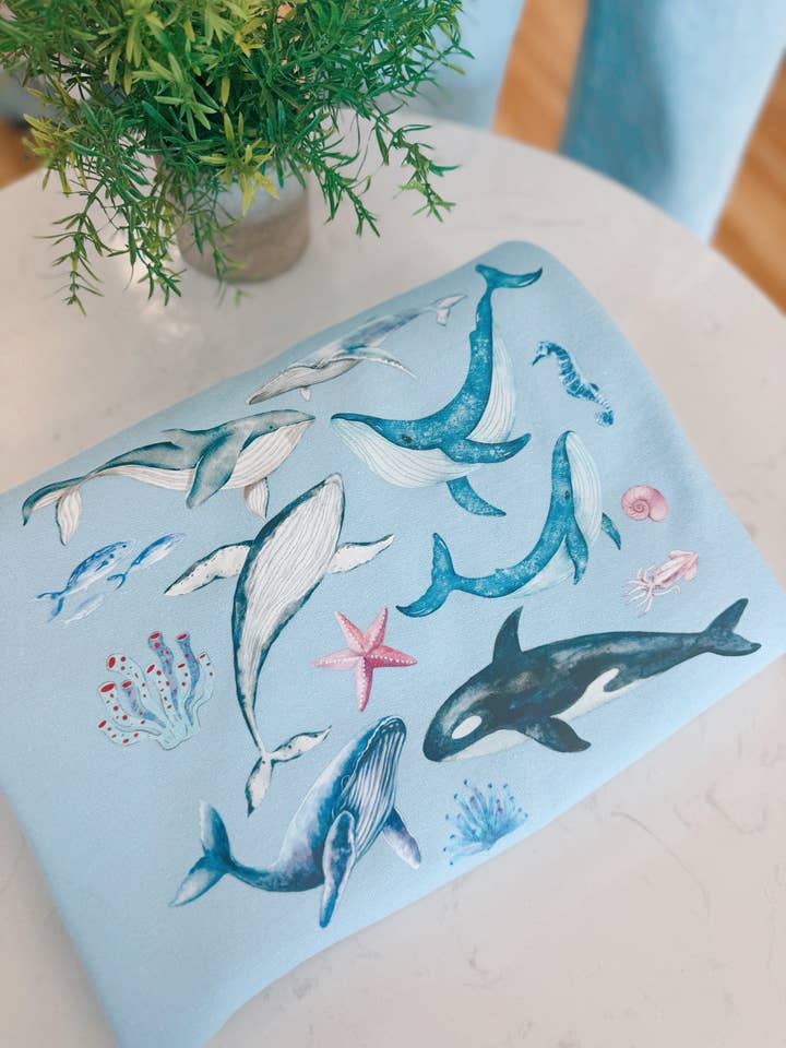 sweatshirt "oh whale" por atacado de Meghan Ashley Designs Inc.