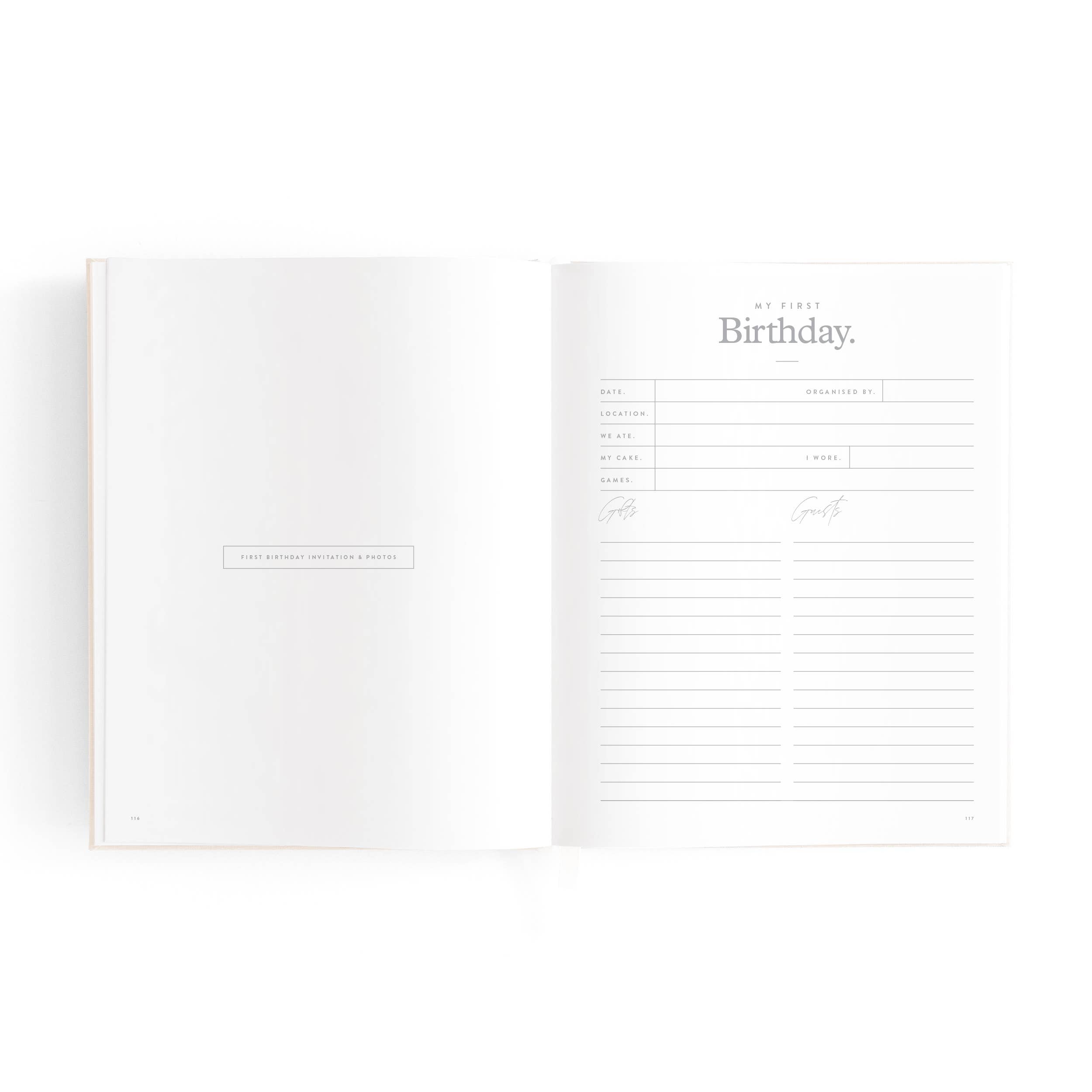 Fox & Fallow – wholesale Minnesbok - Barn och baby – Mini Baby Book Havregryn16