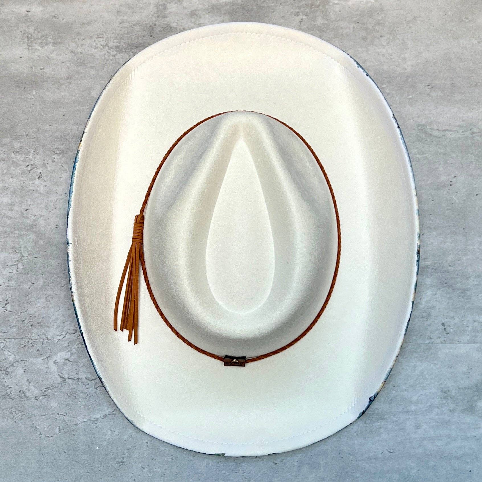 Nymf by Collette - Vente Chapeau de cowboy – femme - Chapeau de cowboy en daim Amandier de Van Gogh4