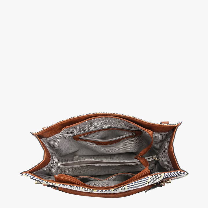 Multi *SALE* M1860STRP Connar Monogrammable Striped Tote for wholesale on Faire