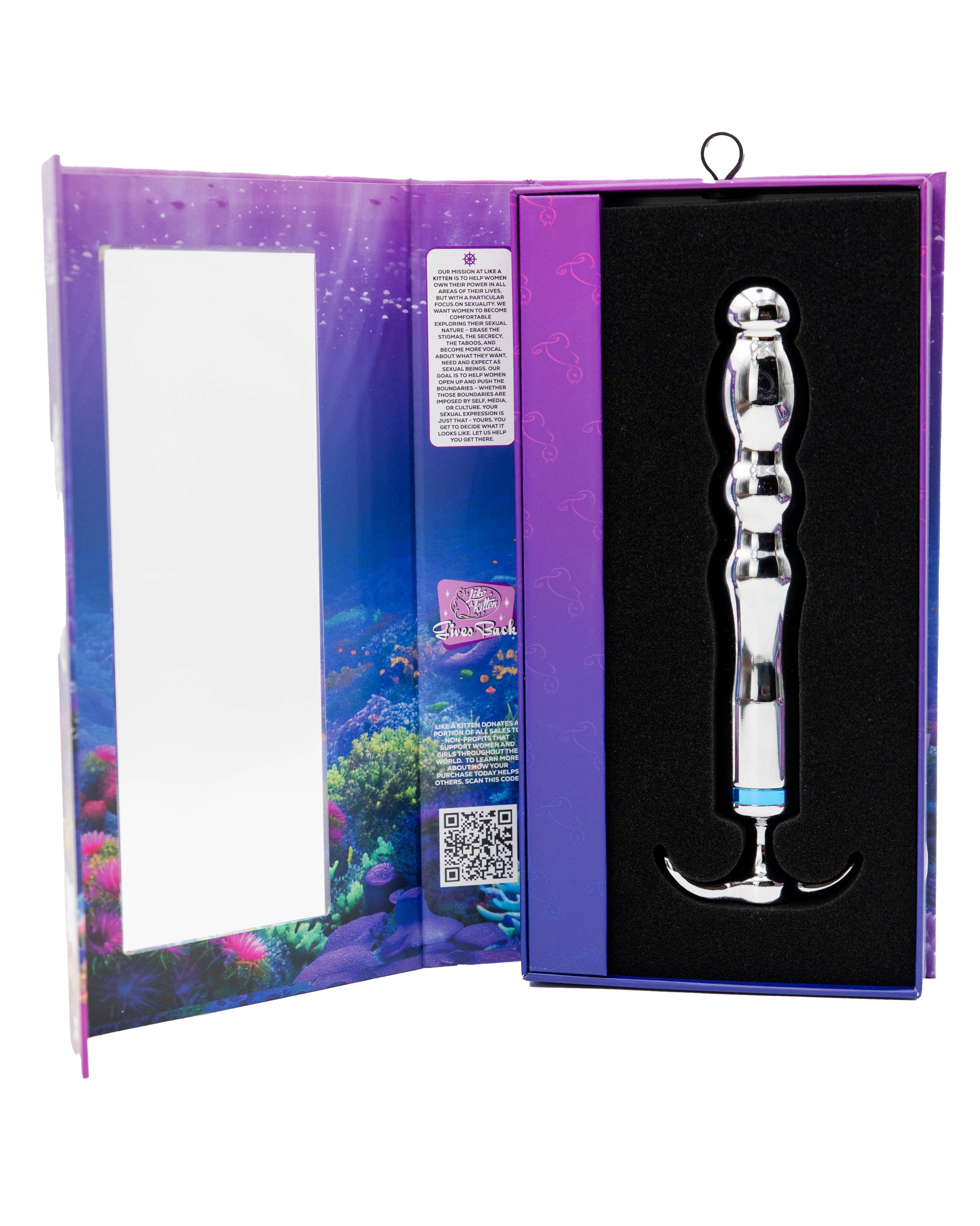 Like A Kitten - Wholesale Sex Toy - Hidden Treasure – Ribbed Vibrating Metal Toy5