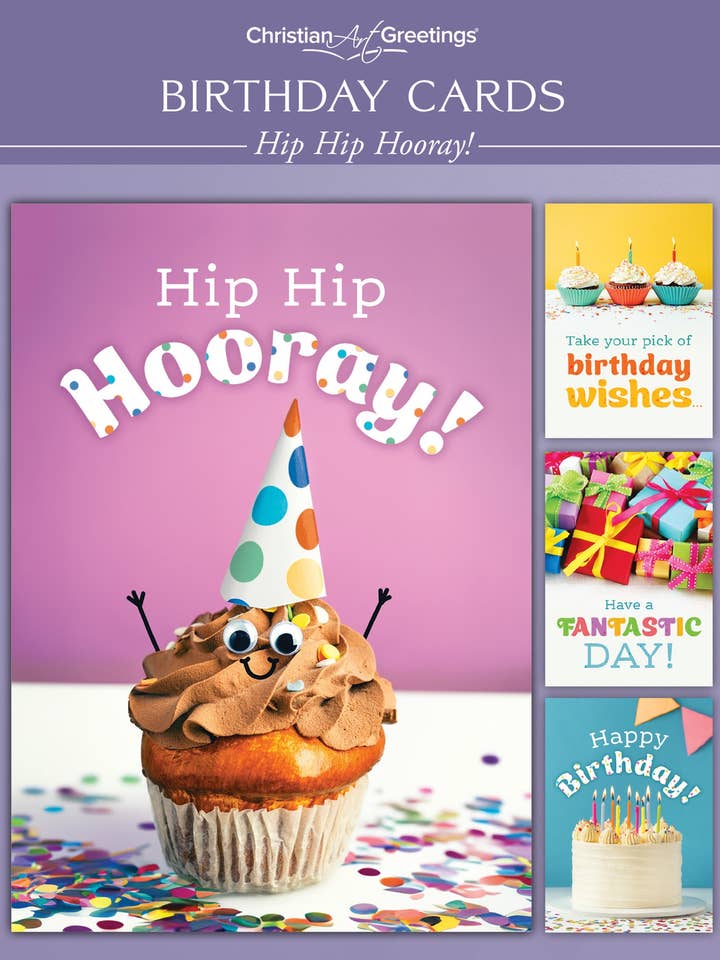 Greeting Card Box - Birthday - Hip Hip Hooray! for wholesale by Warner Press