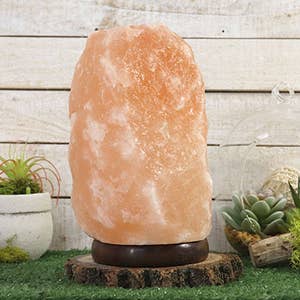 Lámpara de Sal Natural del Himalaya - 2/3 kg + Portavelas Regalo
