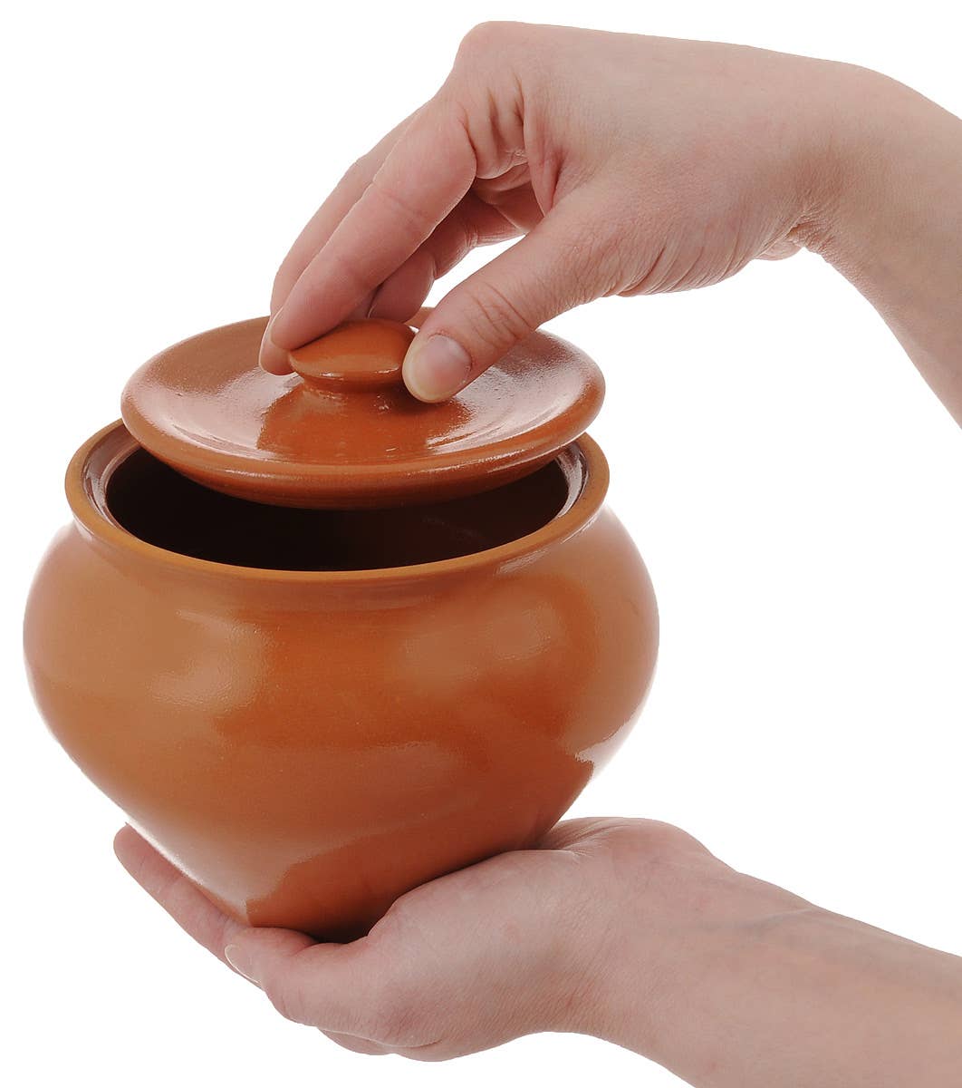 STP - Wholesale Ramekin - Set of 3 Natural Clay Stoneware Pots w/ Oven Fork 0.5-Qt ea4