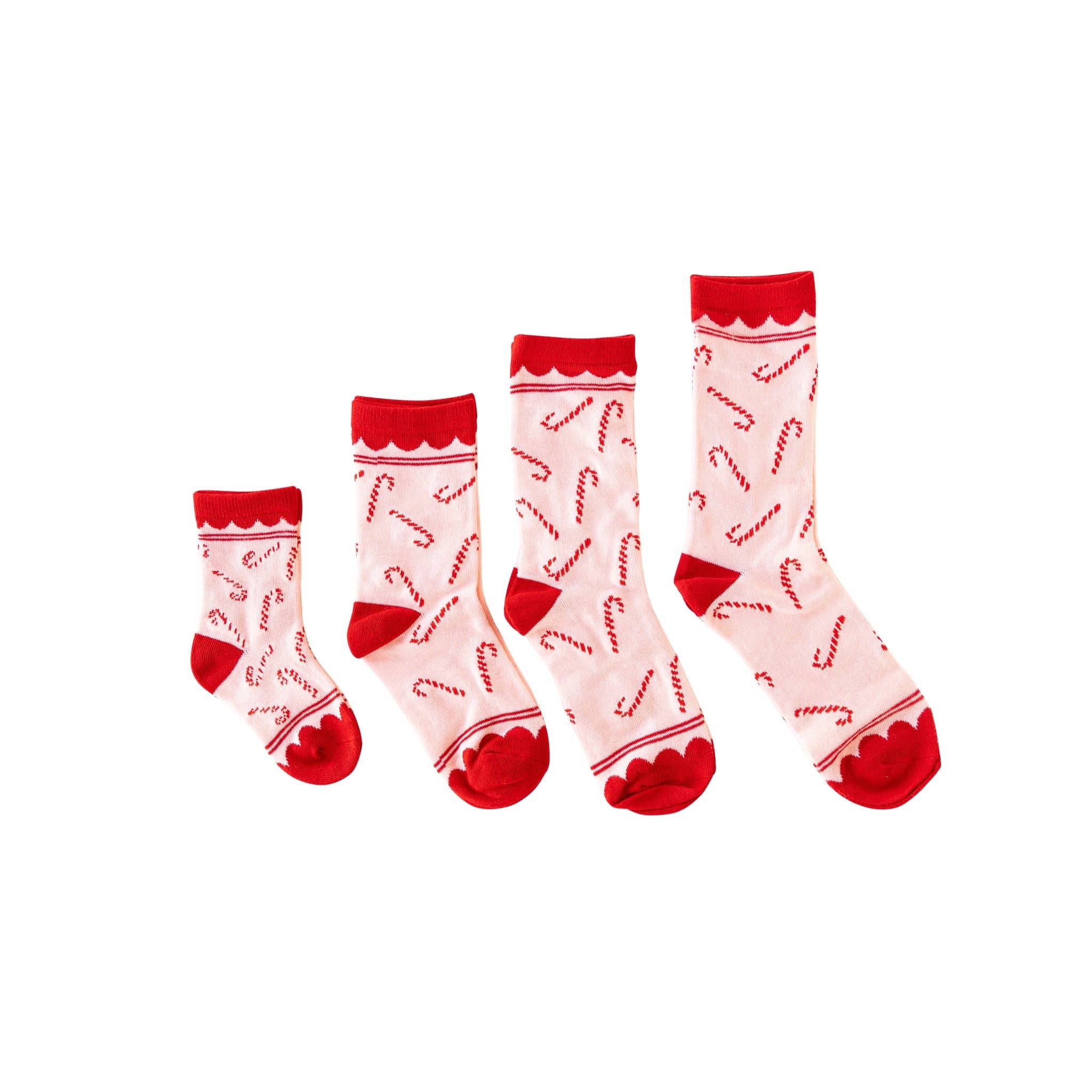 My Mind’s Eye - Vente Chaussettes – unisexe - WHM1052 - Chaussettes festives rouges à motifs cannes de bonbon Whimsy Santa4