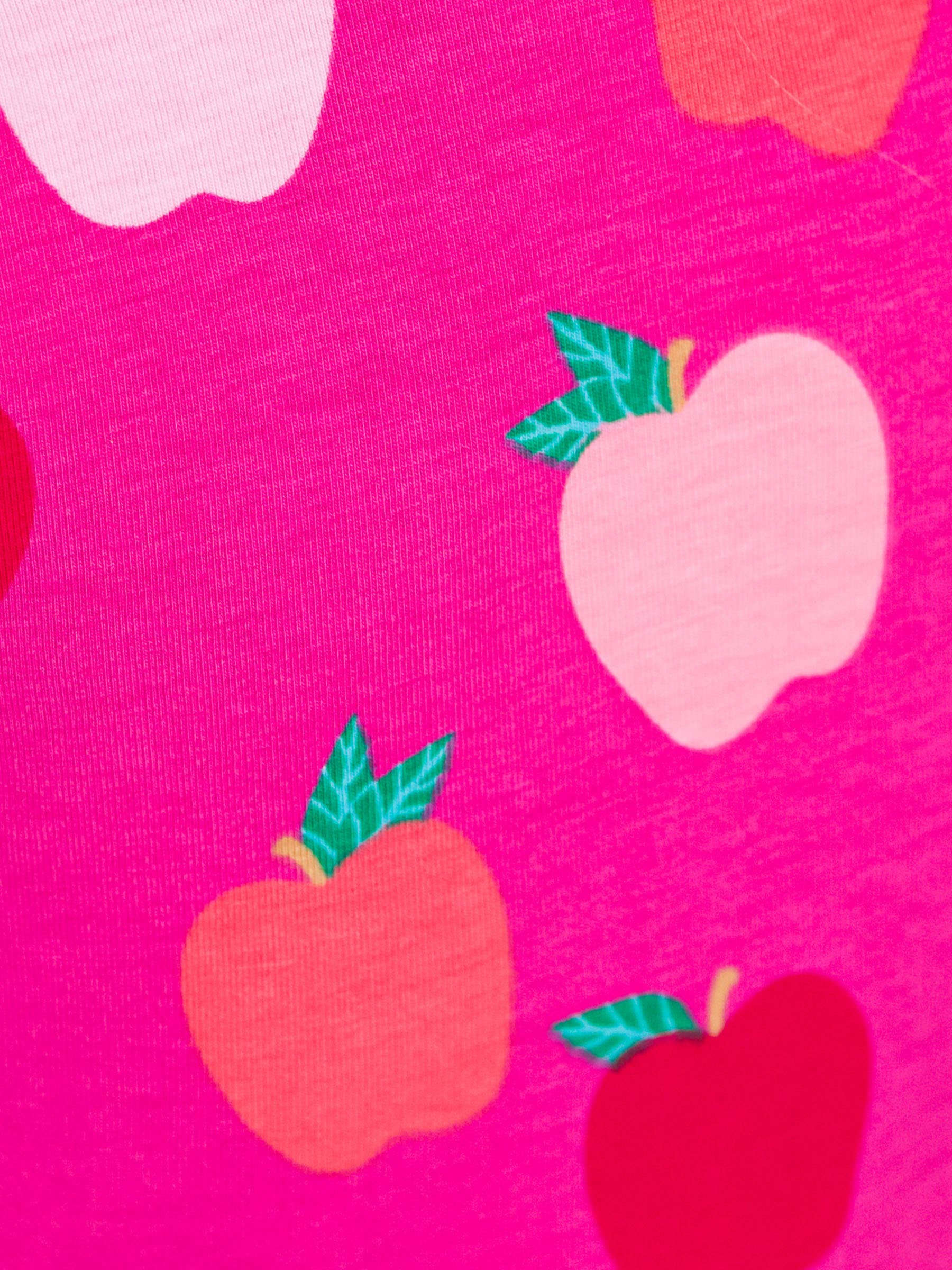 Pink Girls Apple of My Eye Short Sleeve Knit Twirl Dress for wholesale on Faire6