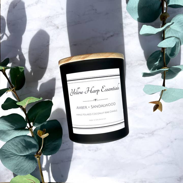 Amber + Sandalwood for wholesale by Yellow Harp Essentials