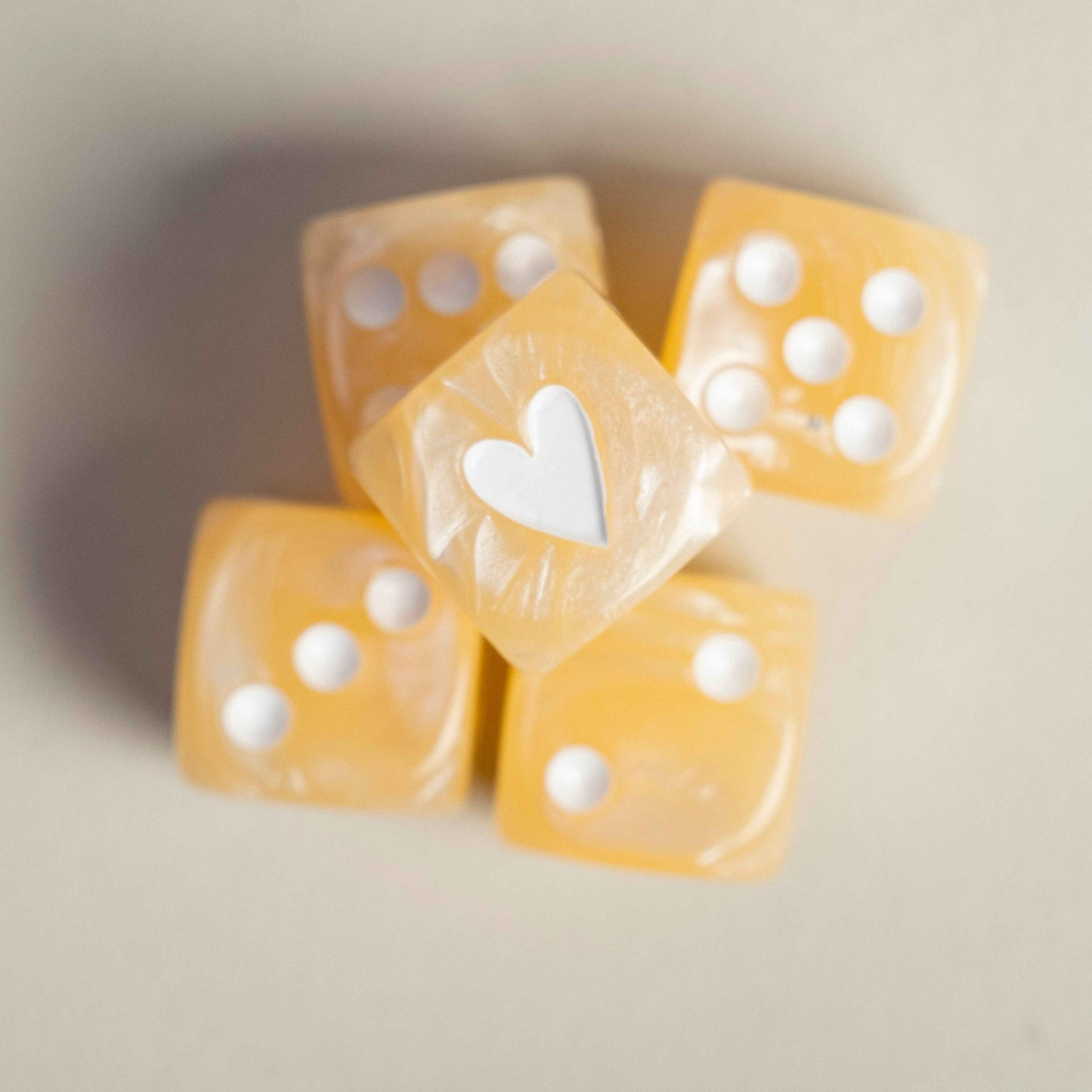 Eulenschnitt - Wholesale Dice - Gold dice set (VE = 8 sets)4