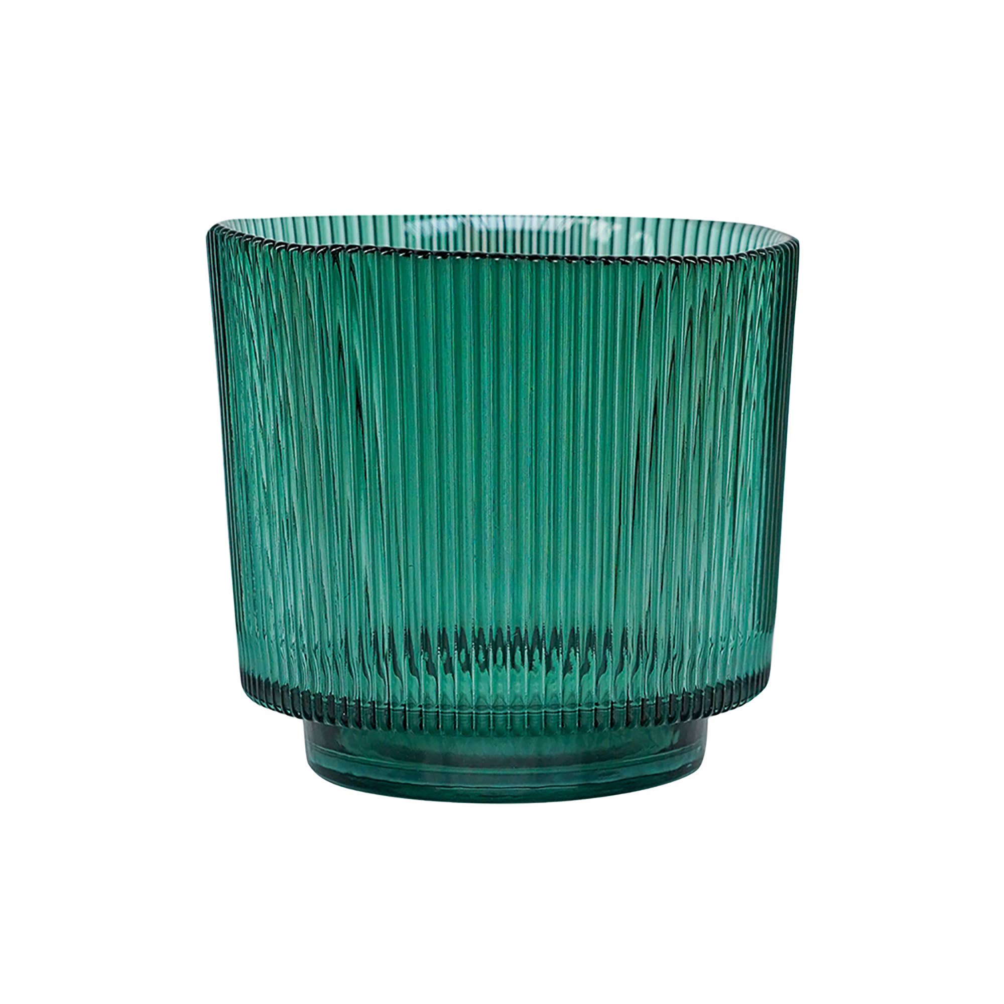 Ivyline – wholesale Candle holder – Ribbed Glass Holder, 15cm Ext. Diameter2
